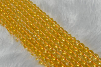 Natural Citrine Beads, Natural Round Crystal Beads 6mm to 10mm