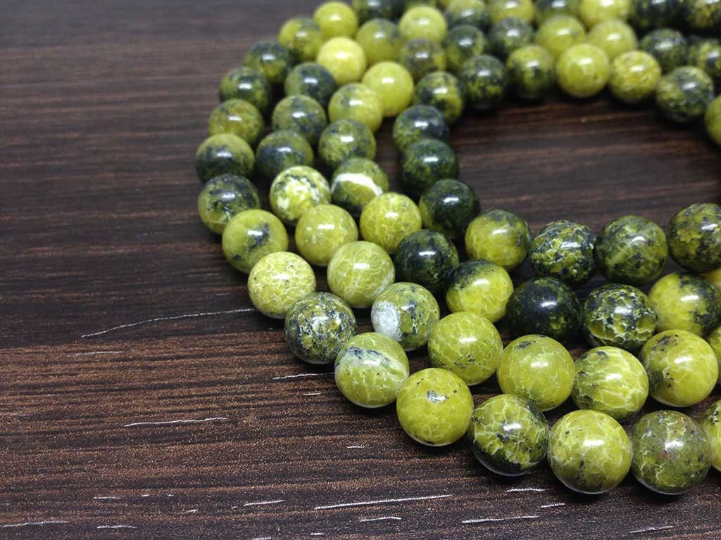 One (1) Natural 8mm Serpentine Mala With 108 Prayer Beads Perfect For Mediation Tibetan mala Jap mala Prayer Mala Necklace ~ JP538