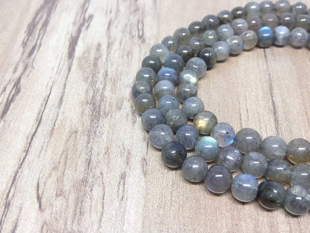 Natural 6mm Labradorite AAA Mala With 108 Prayer Beads, Labradorite Prayer Mala Necklace