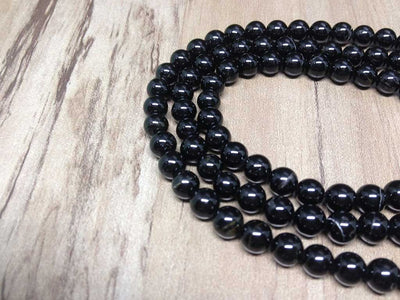 Natural 6mm Black Tourmaline Mala With 108 Prayer Beads Perfect For Mediation Black Tourmaline mala With 108 Prayer Bead