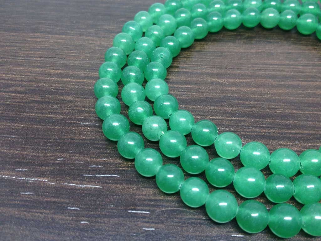 One (1) Natural 6mm Green Aventurine Mala With 108 Prayer Beads For Mediation Green Aventurien Jap Mala