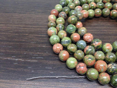 One (1) Natural 8mm Unakite Mala With 108 Prayer Beads Perfect For Mediation unakite Jap mala ~ Mala Necklace ~ JP544