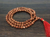 One (1) Natural 6mm Red Sandstone Mala With 108 Prayer Beads Perfect For Mediation Red Sandstone Jap mala ~ Mala Necklace ~ JP155