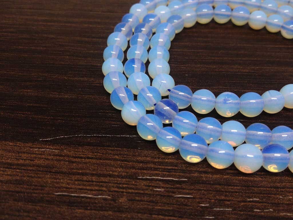 One (1) Natural 6mm Opal Mala With 108 Prayer Beads Perfect For Mediation Jap mala Prayer mala Necklace ~ JP147