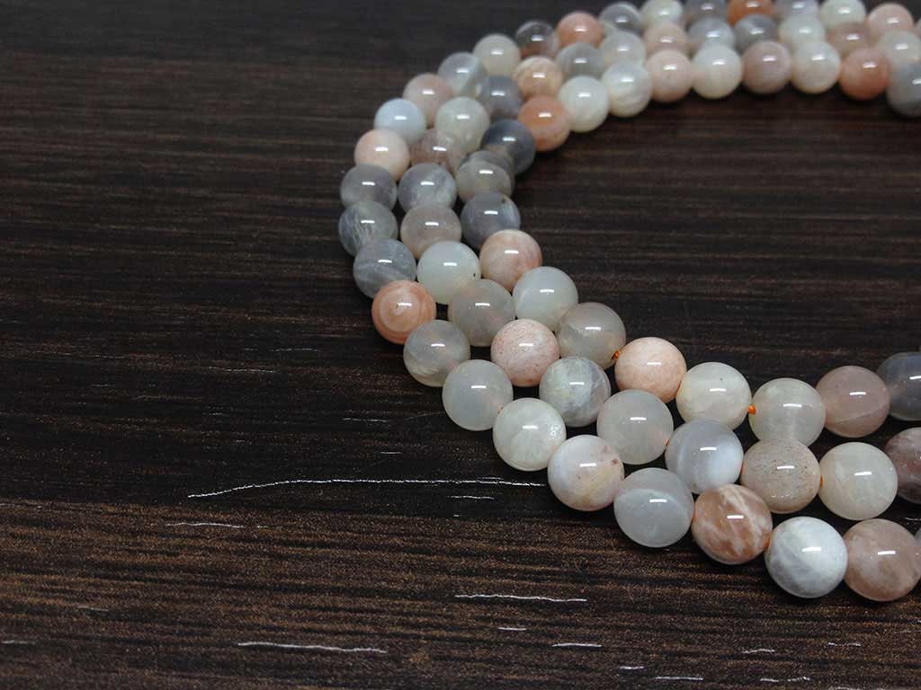 One (1) Natural 6mm Moonstone Mala With 108 Prayer Beads Perfect For Mediation Moonstone Jap mala ~ Mala Necklace ~ JP142