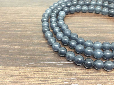 One (1) Natural 6mm Iolite Mala With 108 Prayer Beads For Mediation Iolite Jap Mala