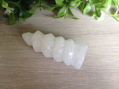 Polished Selenite Spiral Point, Selenite Crystals Spiral Tower