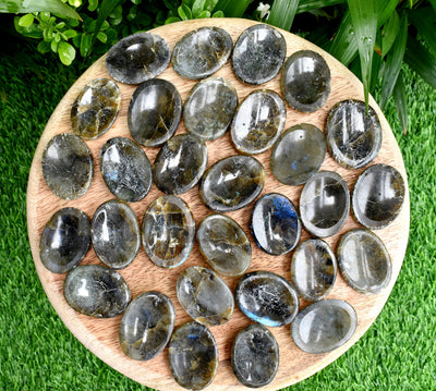 25pcs Labradorite Worry Stones