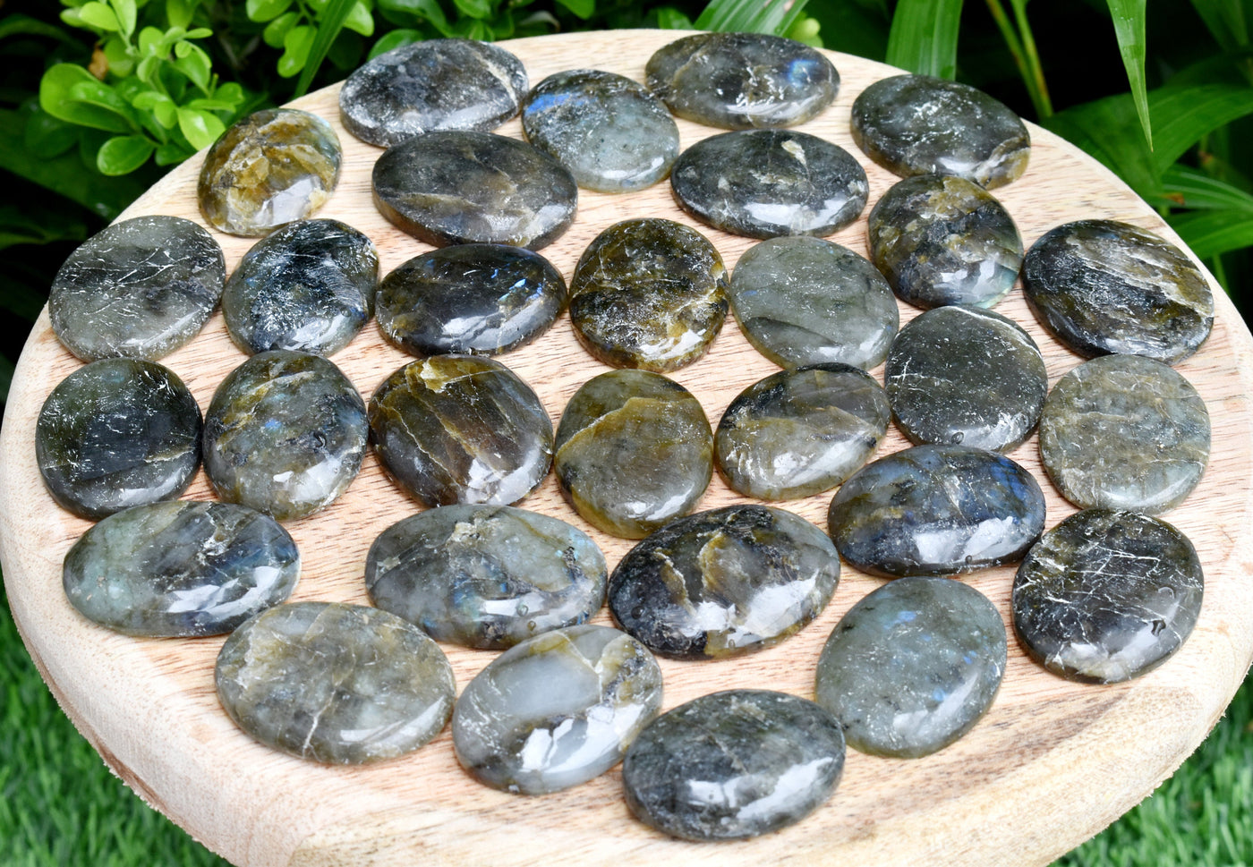 25pcs Labradorite Worry Stones