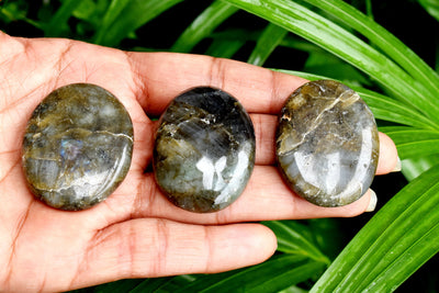 25pcs Labradorite Worry Stones