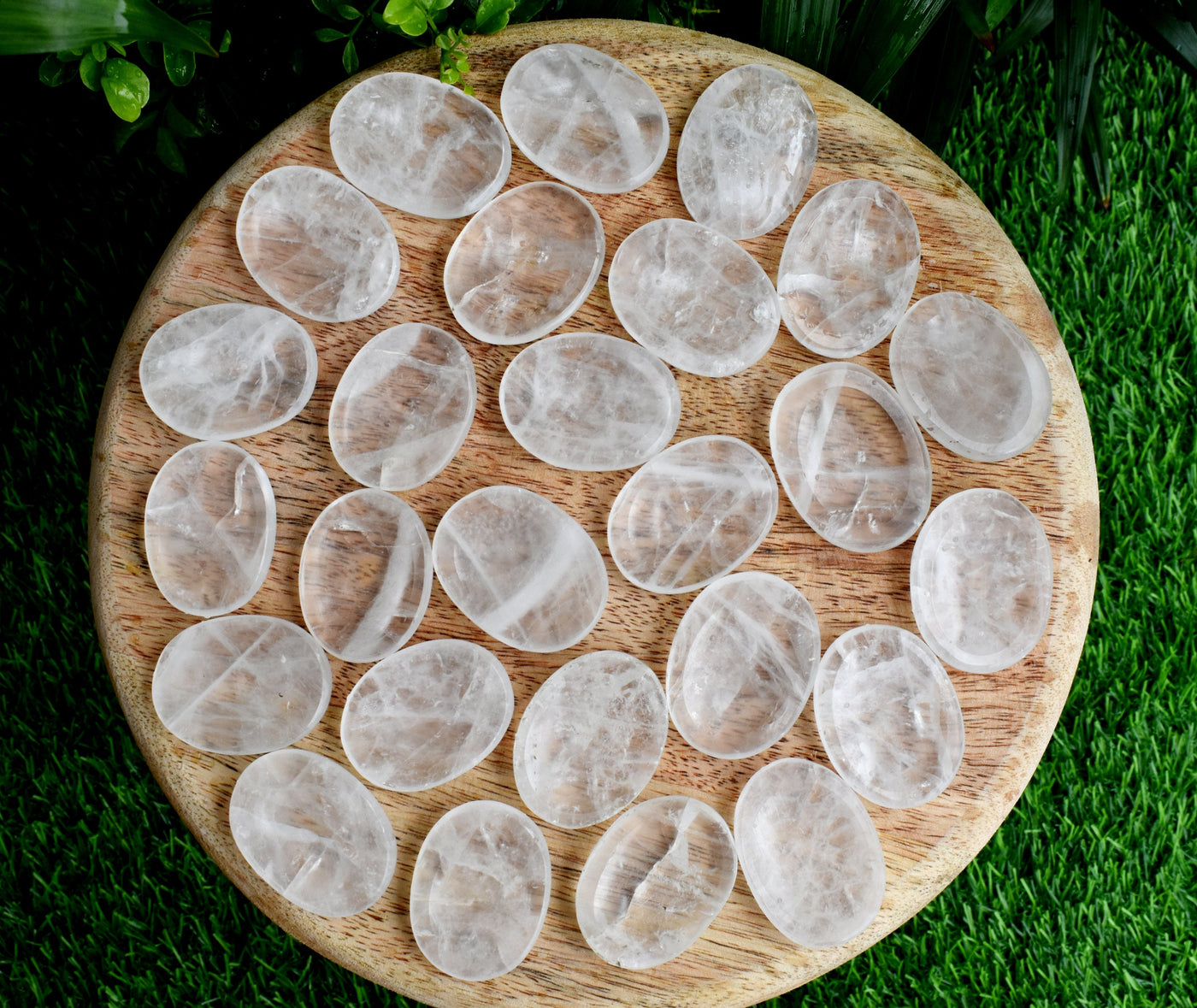 25pcs Crystal Quartz Worry Stones