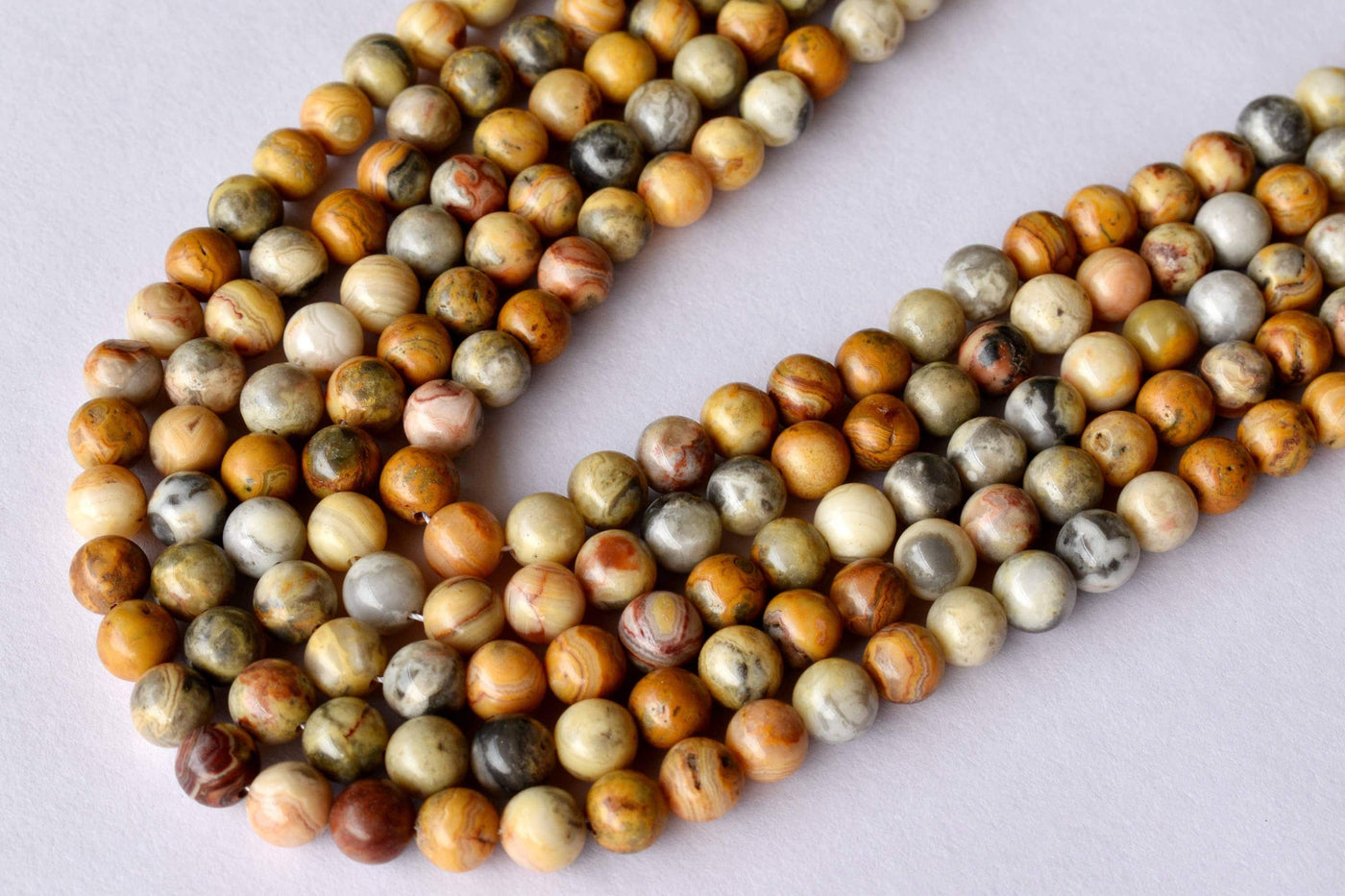 Crazy Lace Agate Beads, Natural Round Crystal Beads 4mm to 12mm